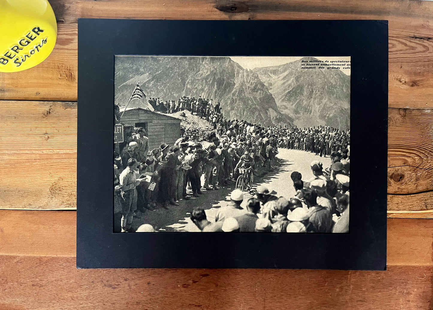 Vintage Cycling Print - Gino Bartali Tour de France, Tourmalet 1951