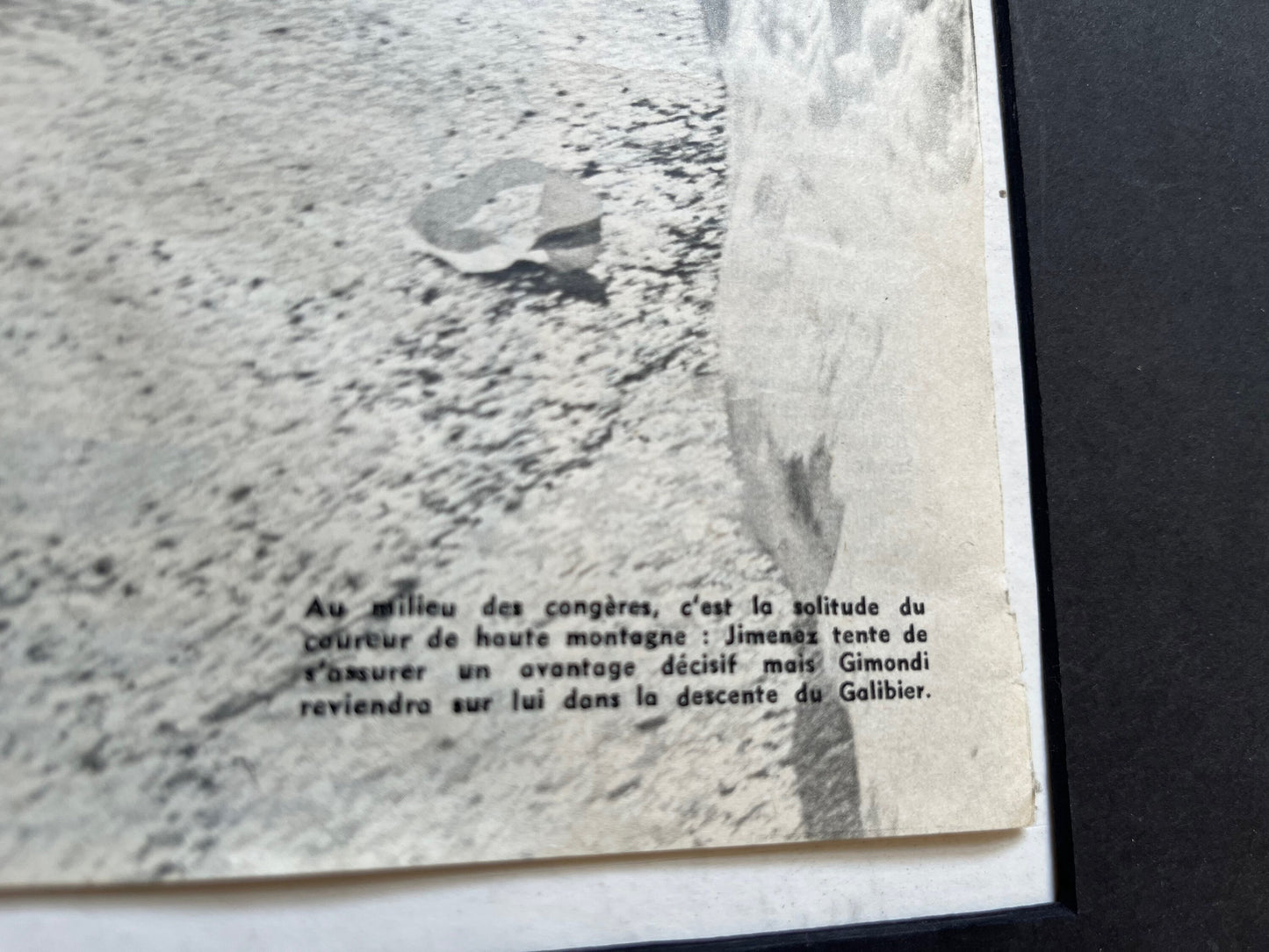 Vintage Tour de France Galibier cycling print 1965 Julio Jimenez Munoz