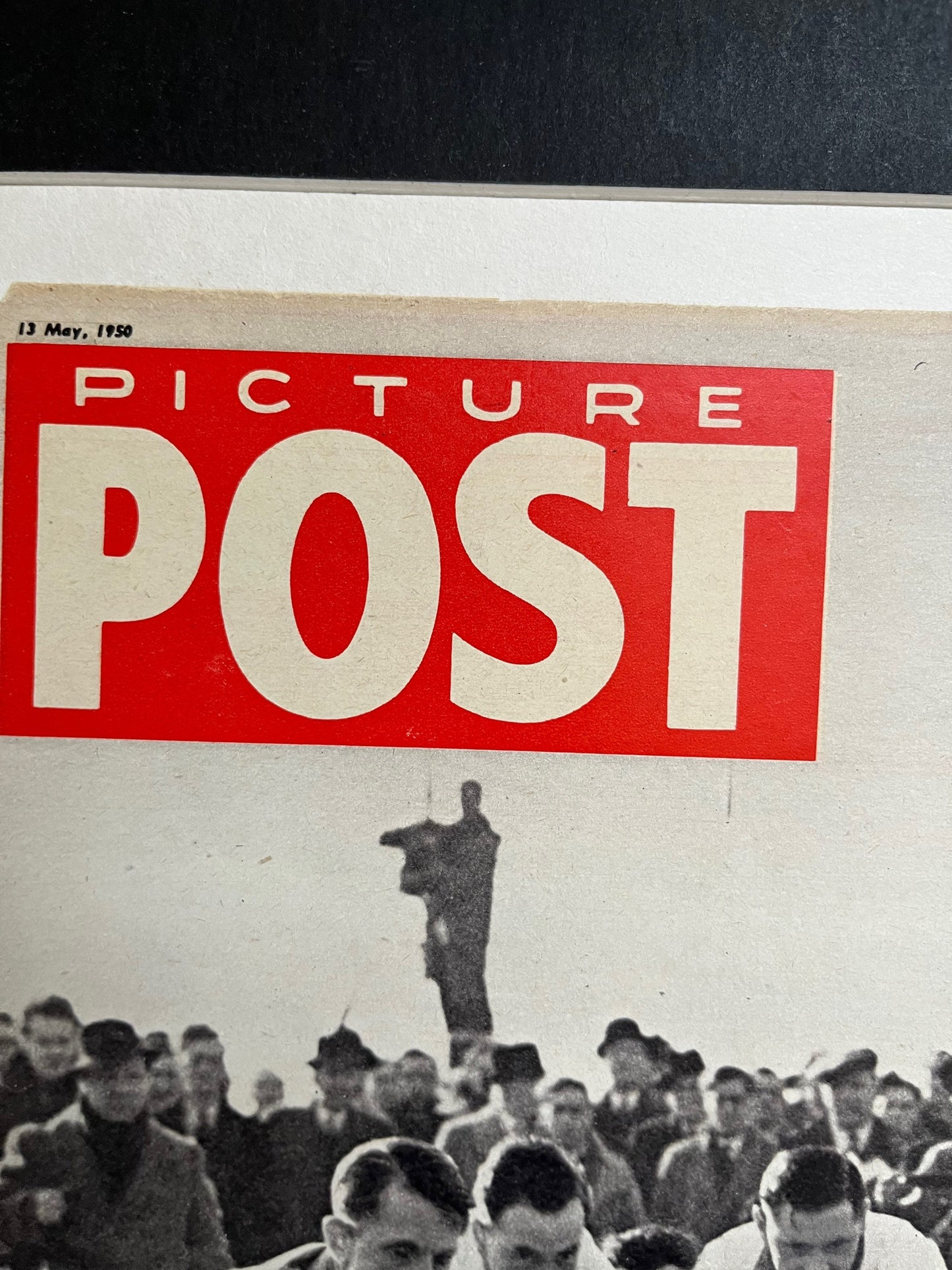 Vintage Magazine Cover - Picture Post, BRM Racing Car Raymond Mays, Original 1950