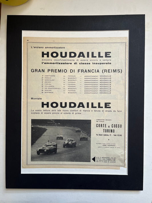 Vintage Grand Prix Advertisement - c1950