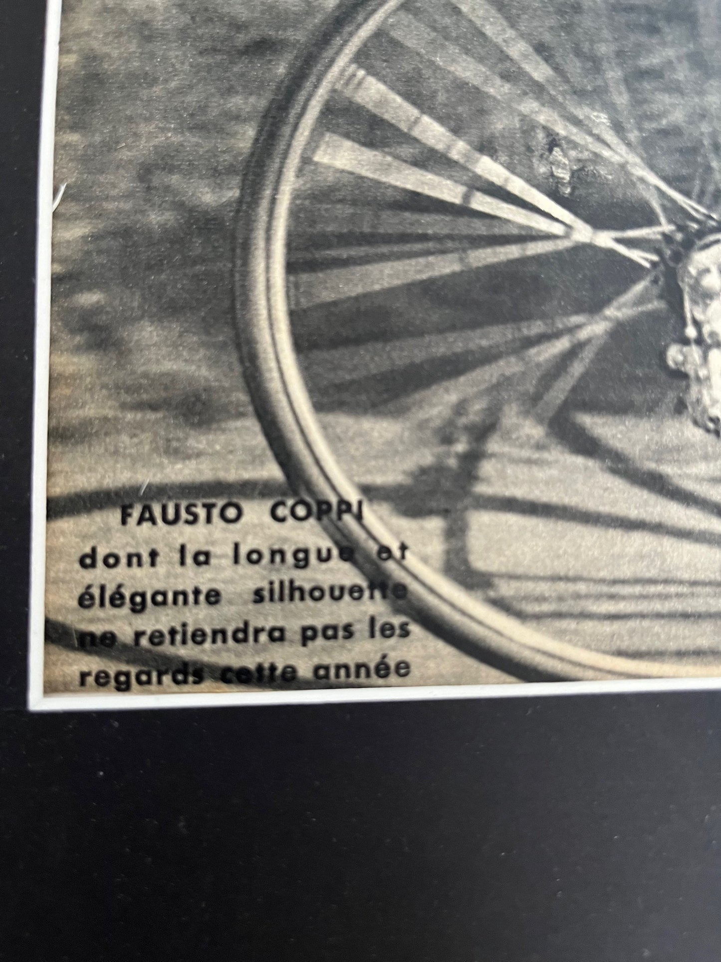 Vintage Fausto Coppi Bianchi print 1950