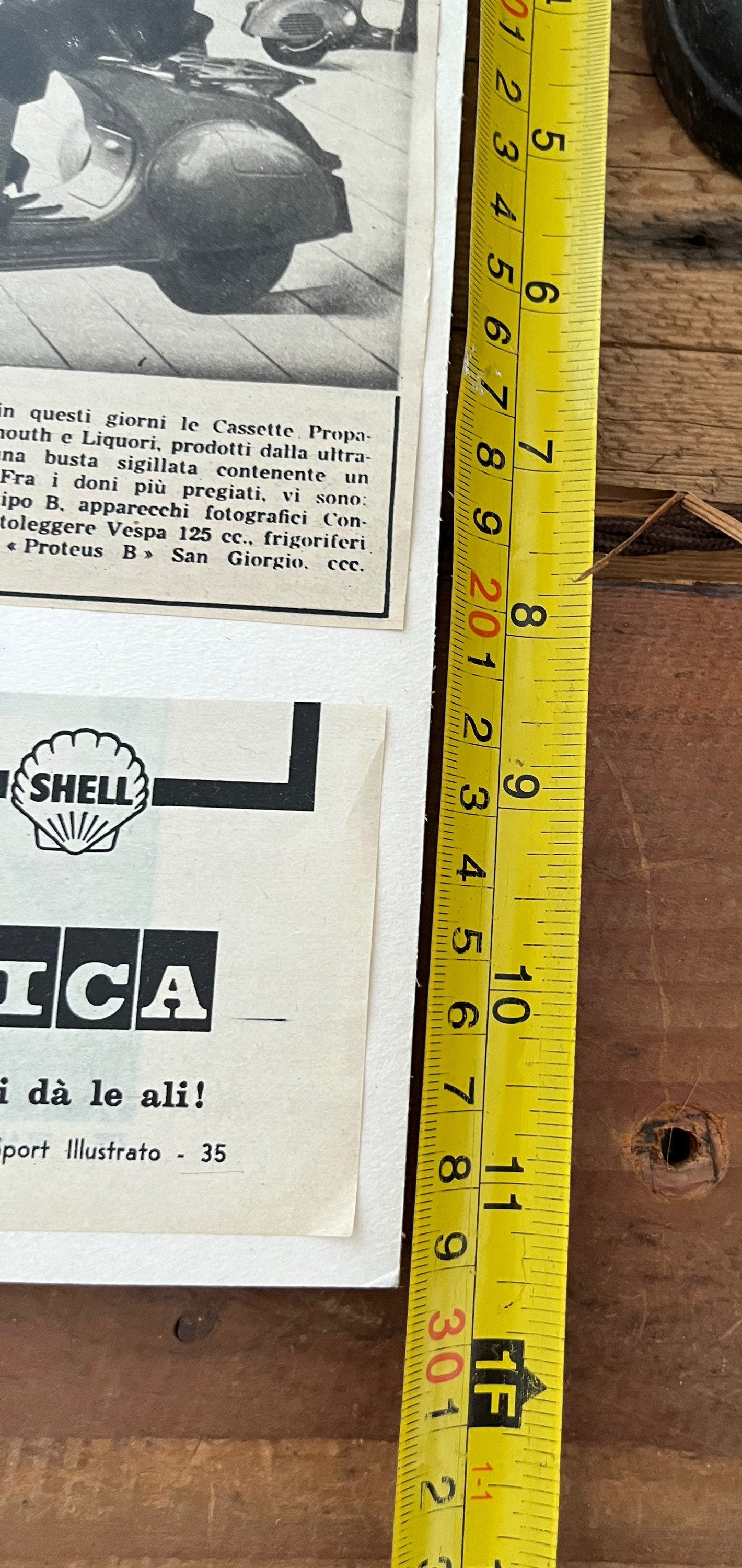 Vintage Advertising Bespoke Artwork - Lambretta Original Italian, 1950s