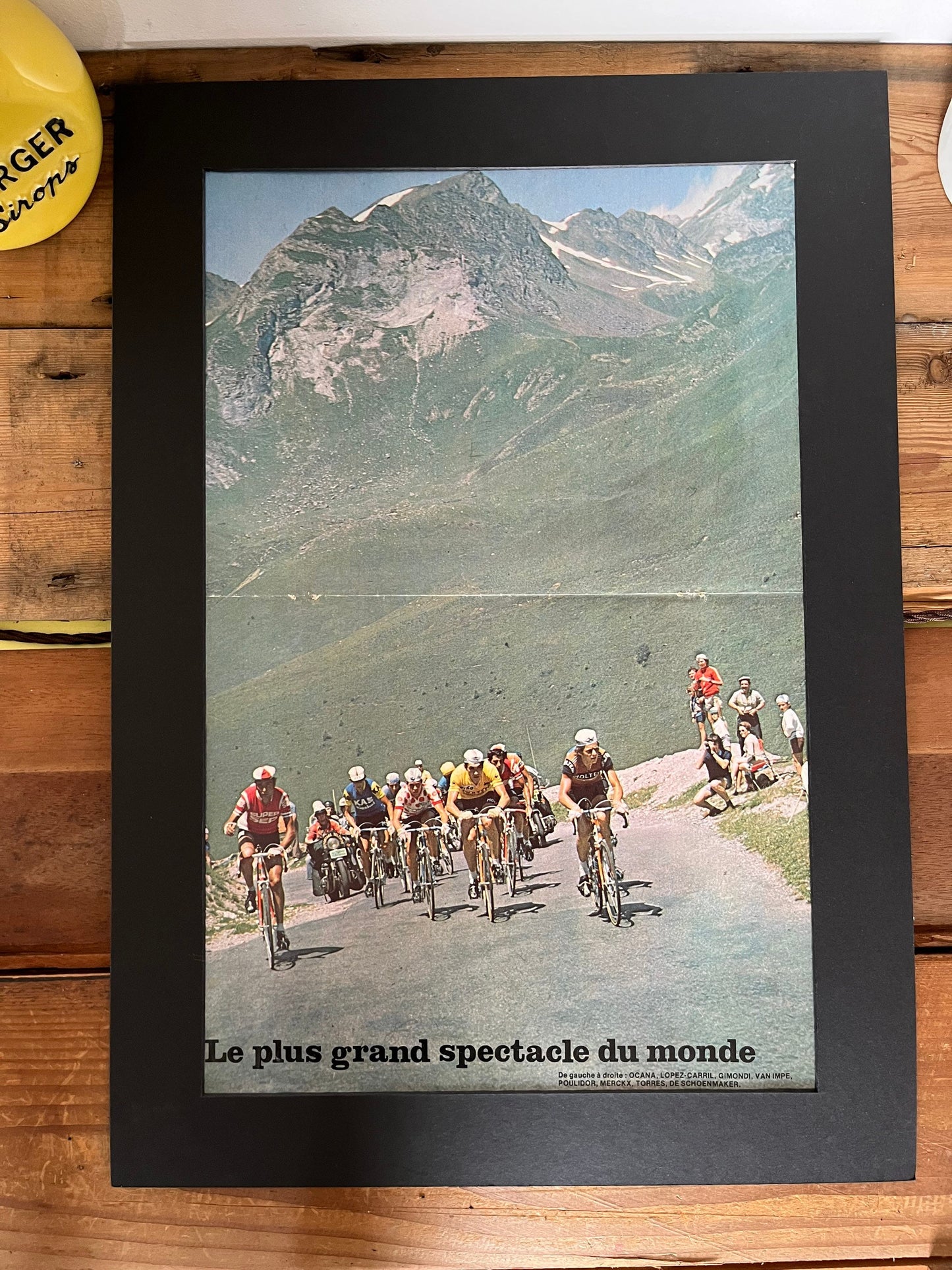 Vintage Cycling Print - Tour de France, Eddy Merckx, Original 1974