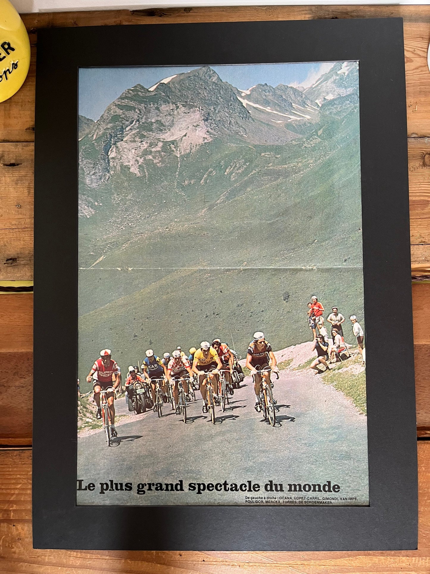 Vintage Cycling Print - Tour de France, Eddy Merckx, Original 1974