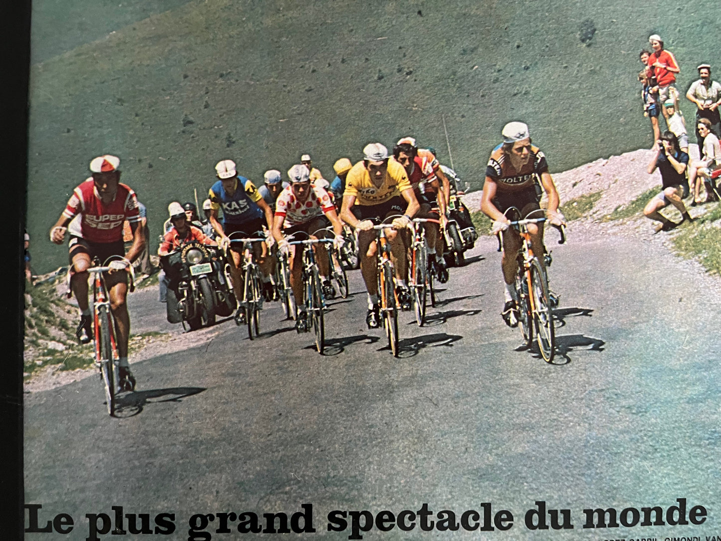 Vintage Cycling Print - Tour de France, Eddy Merckx, Original 1974