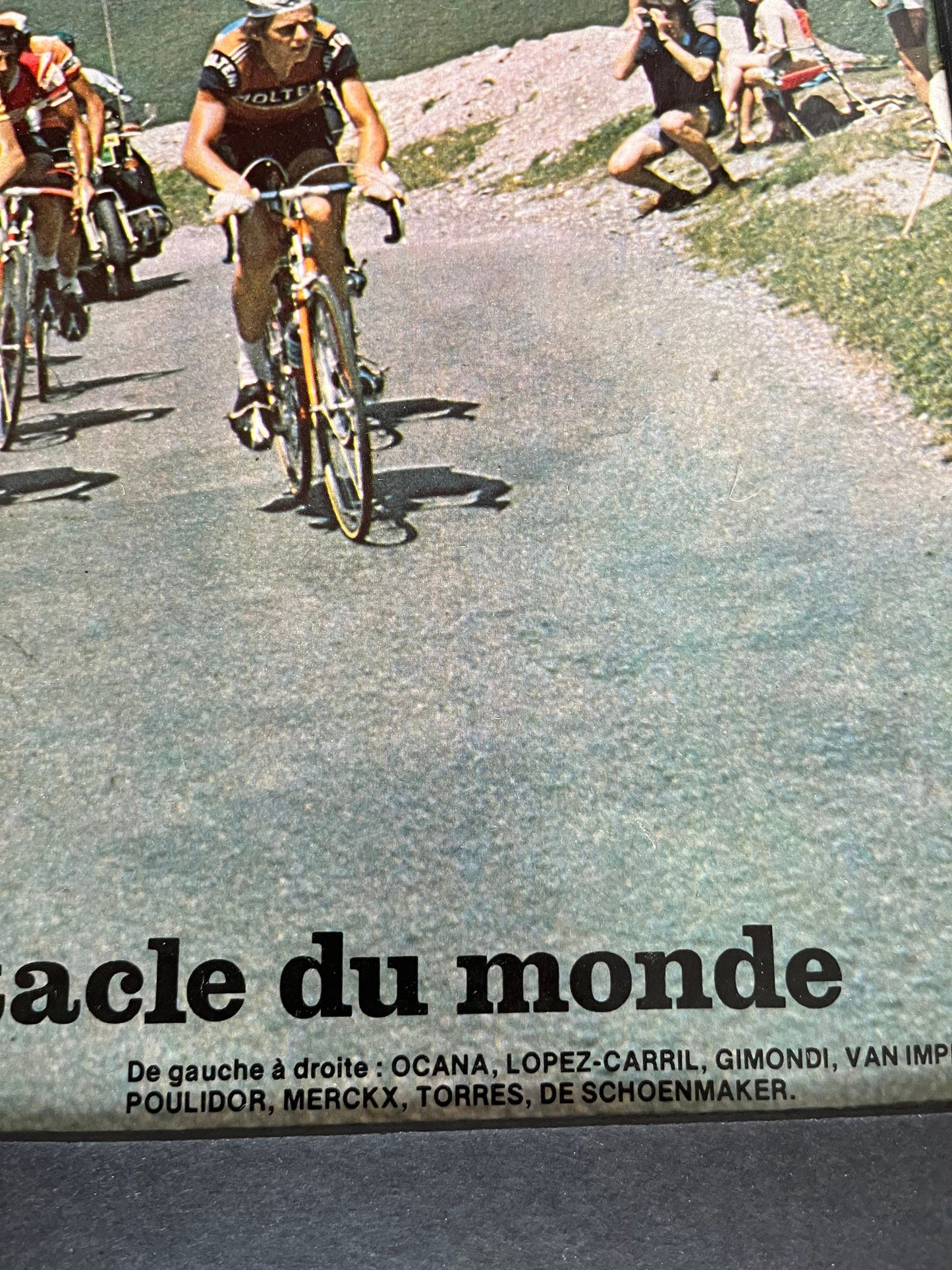 Vintage Cycling Print - Tour de France, Eddy Merckx, Original 1974