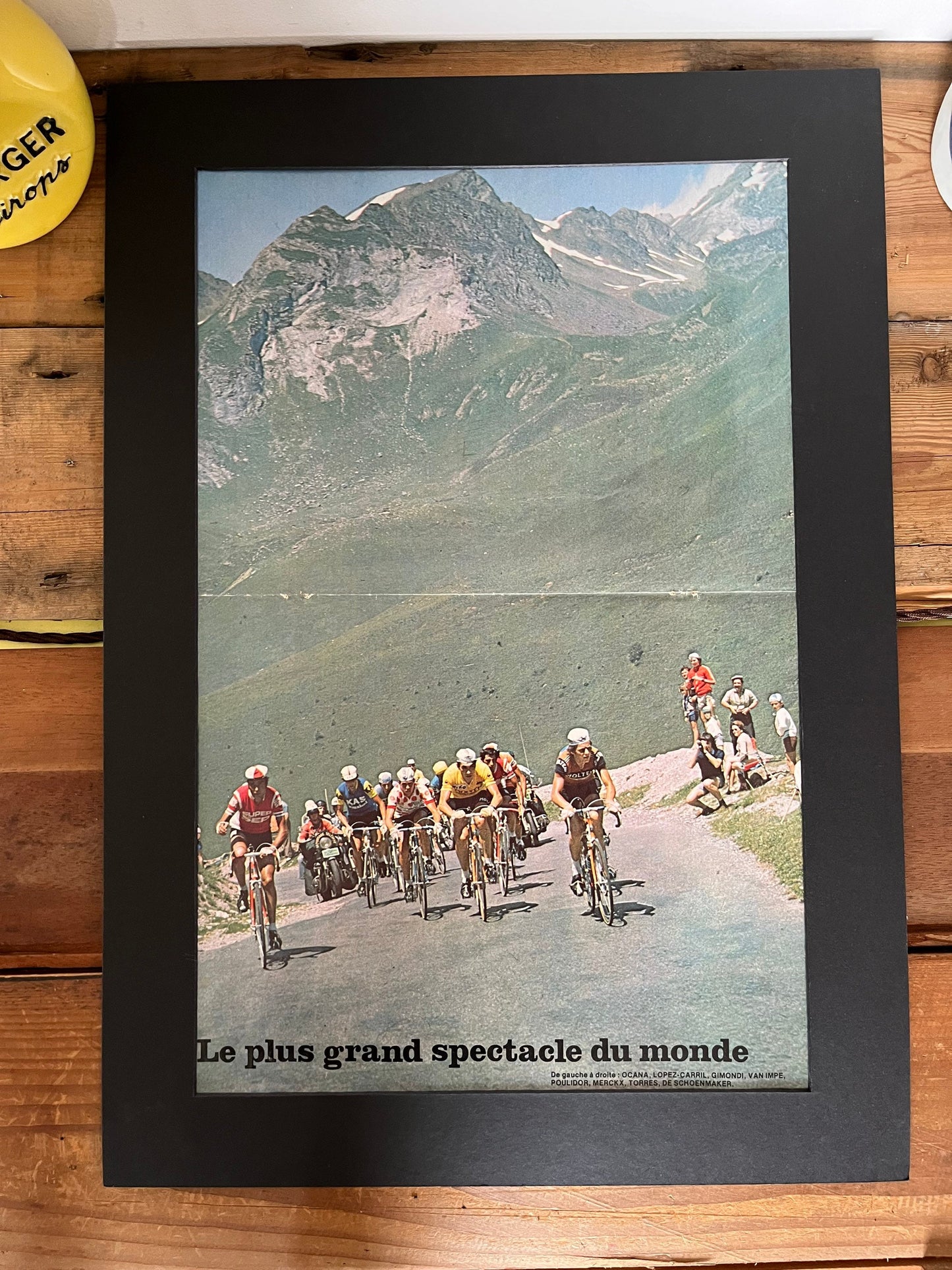 Vintage Cycling Print - Tour de France, Eddy Merckx, Original 1974