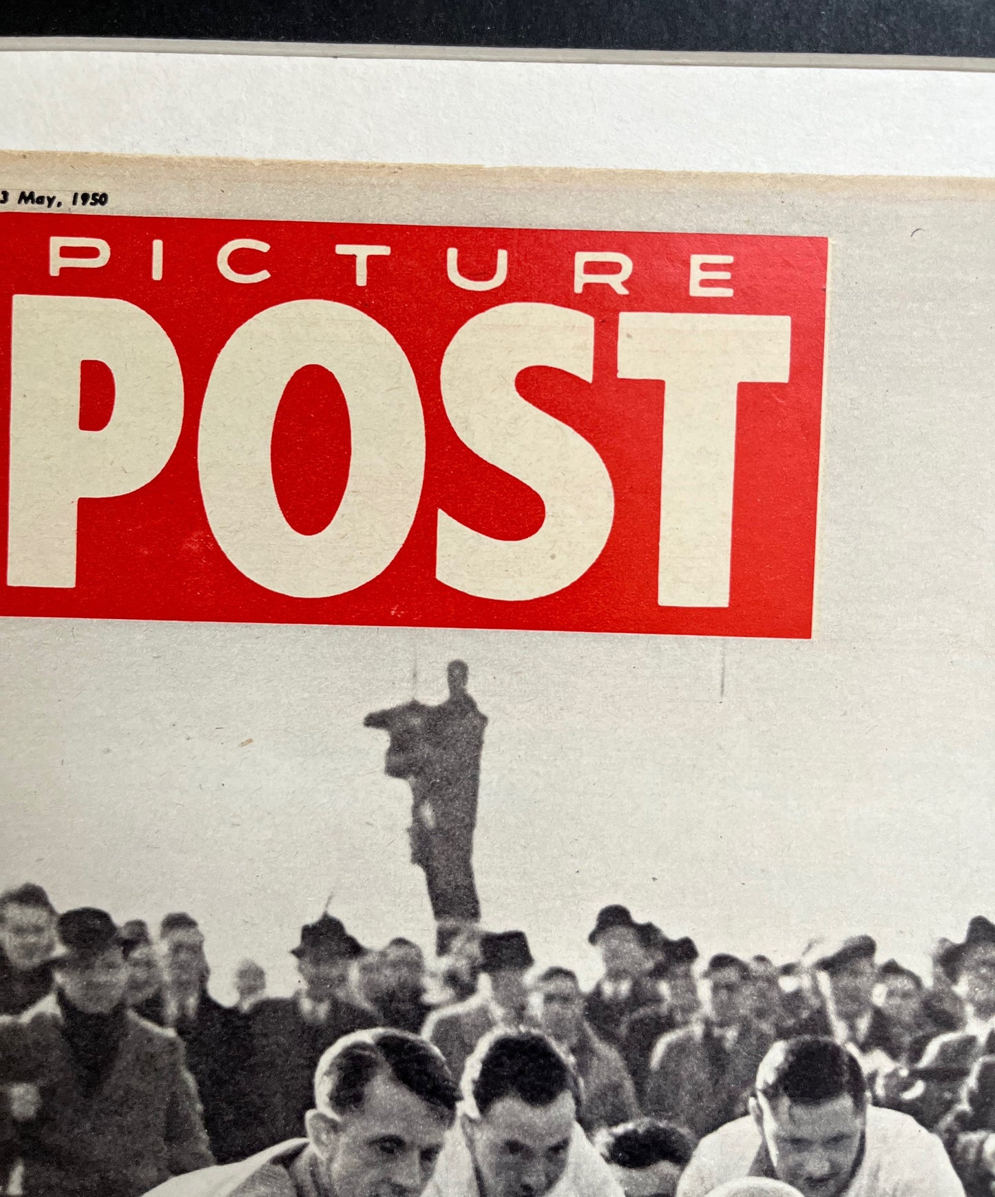 Vintage Magazine Cover - Picture Post, BRM Racing Car Raymond Mays, Original 1950