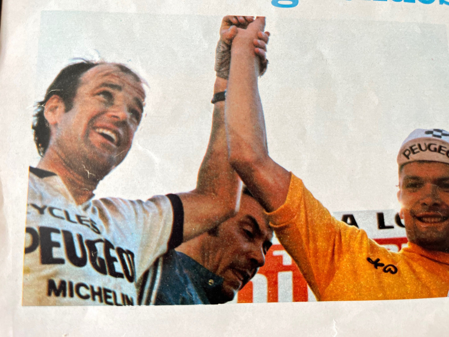 Vintage Cycling Print - Tour de France, Bernard Thevenet, Original 1974