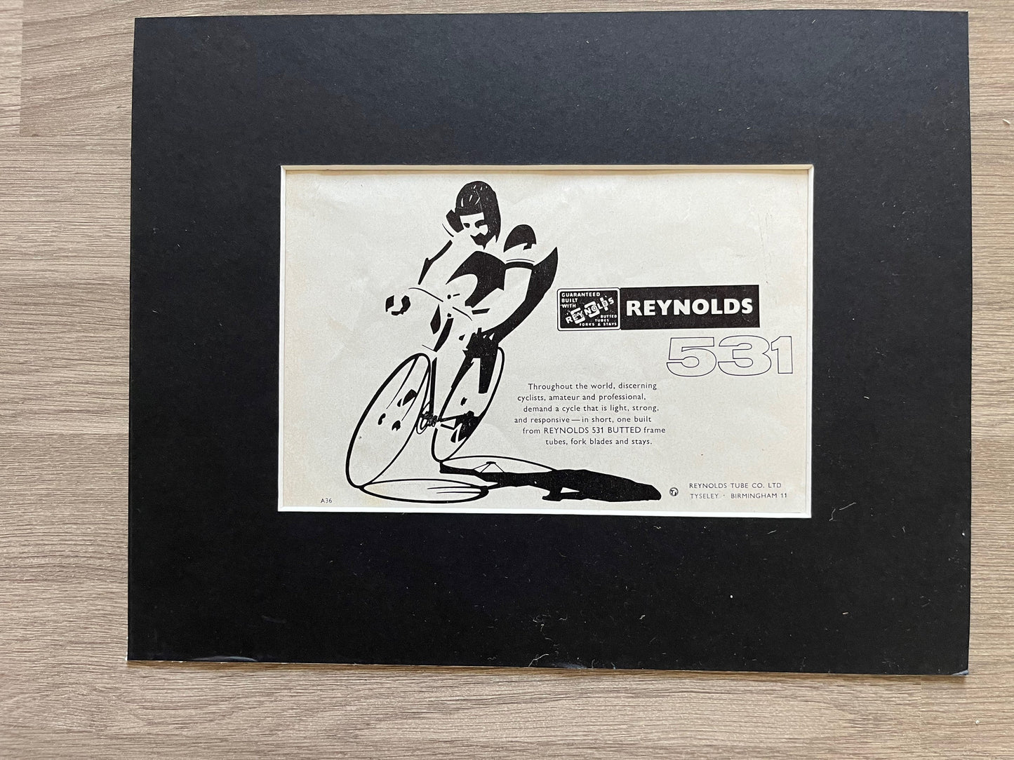 Vintage Cycling Advertisements - Reynolds 531, Original 1960s