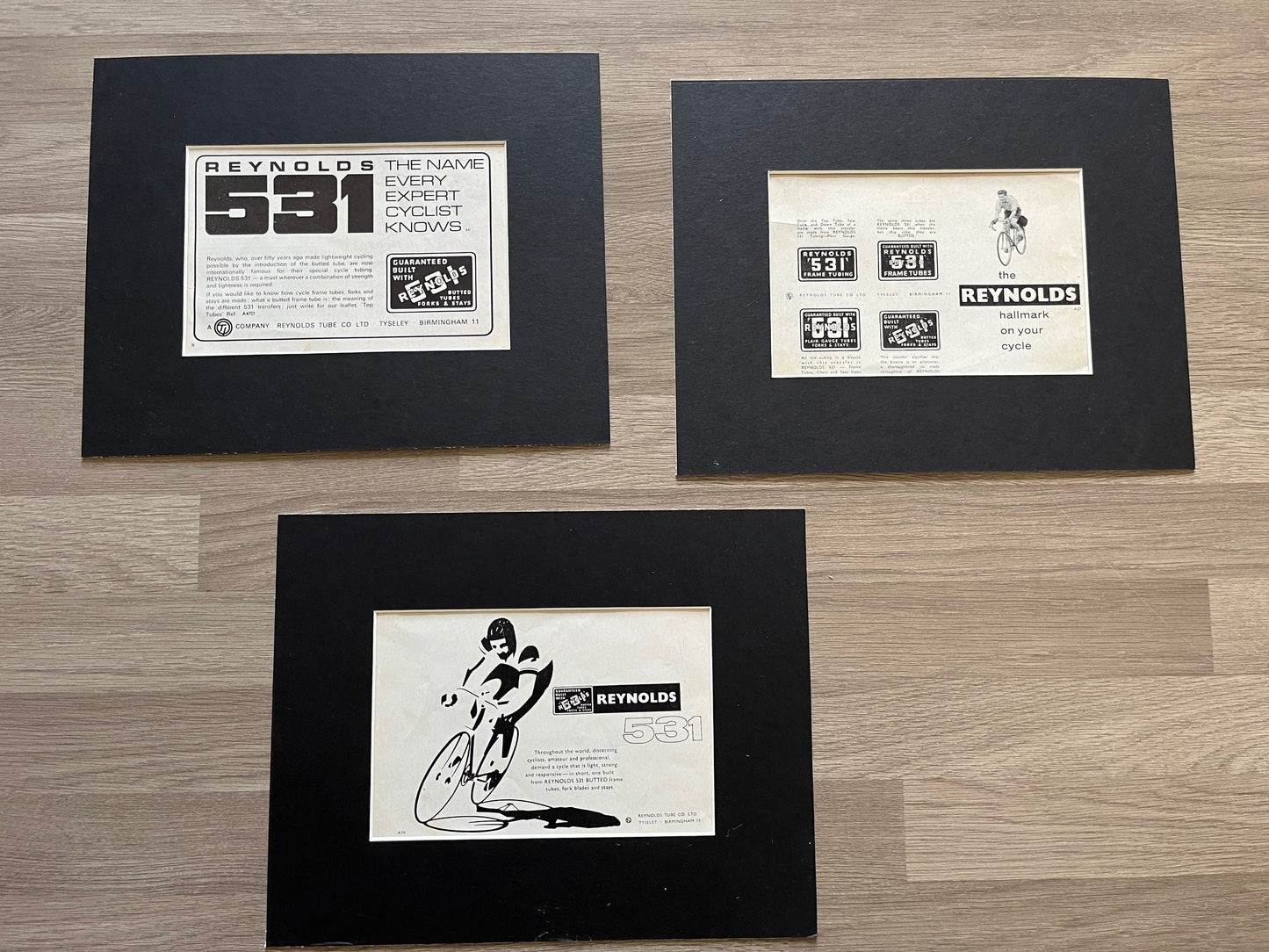 Vintage Cycling Advertisements - Reynolds 531, Original 1960s