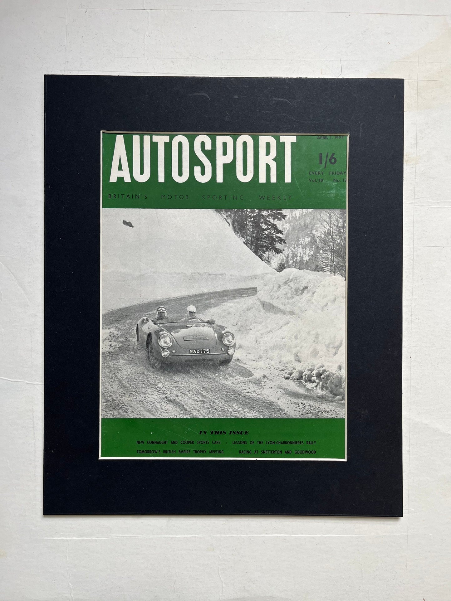 Vintage Autosport Print - Porsche 550 Spyder, 1955