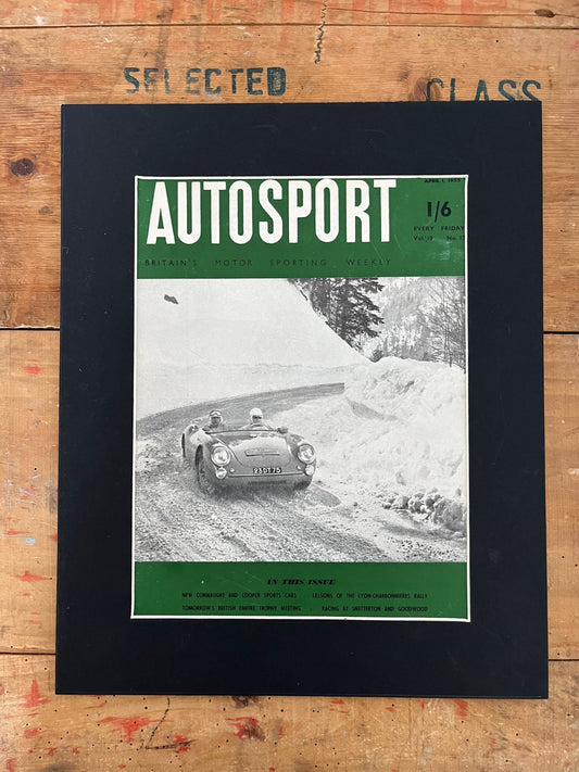 Vintage Autosport Print - Porsche 550 Spyder, 1955