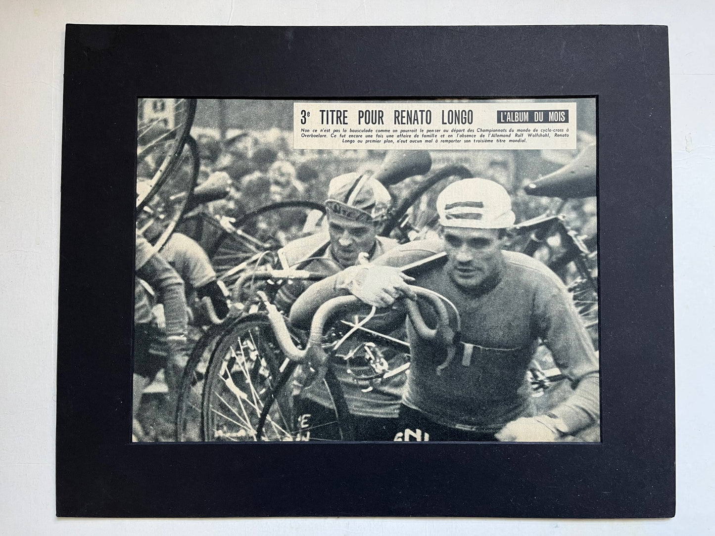 Vintage cycling Cyclocross print 1959
