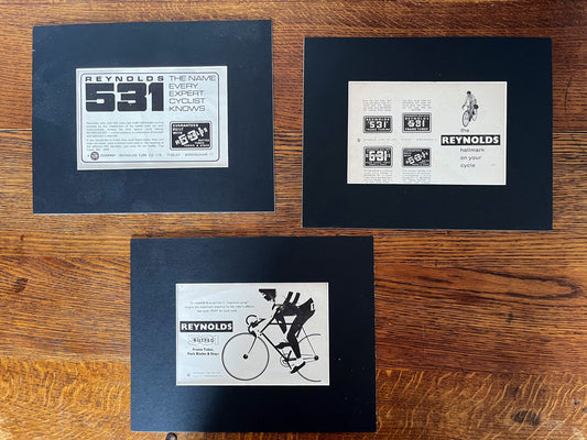 Vintage Cycling Advertisements - Reynolds 531, Original 1960s