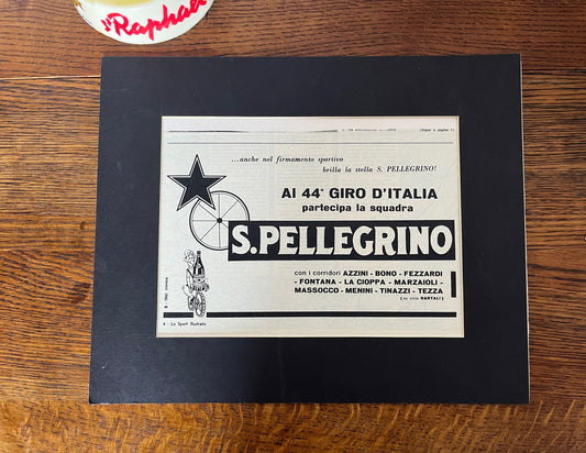 Vintage Advertising Print - San Pellegrino, Guri D’Italia, 1961