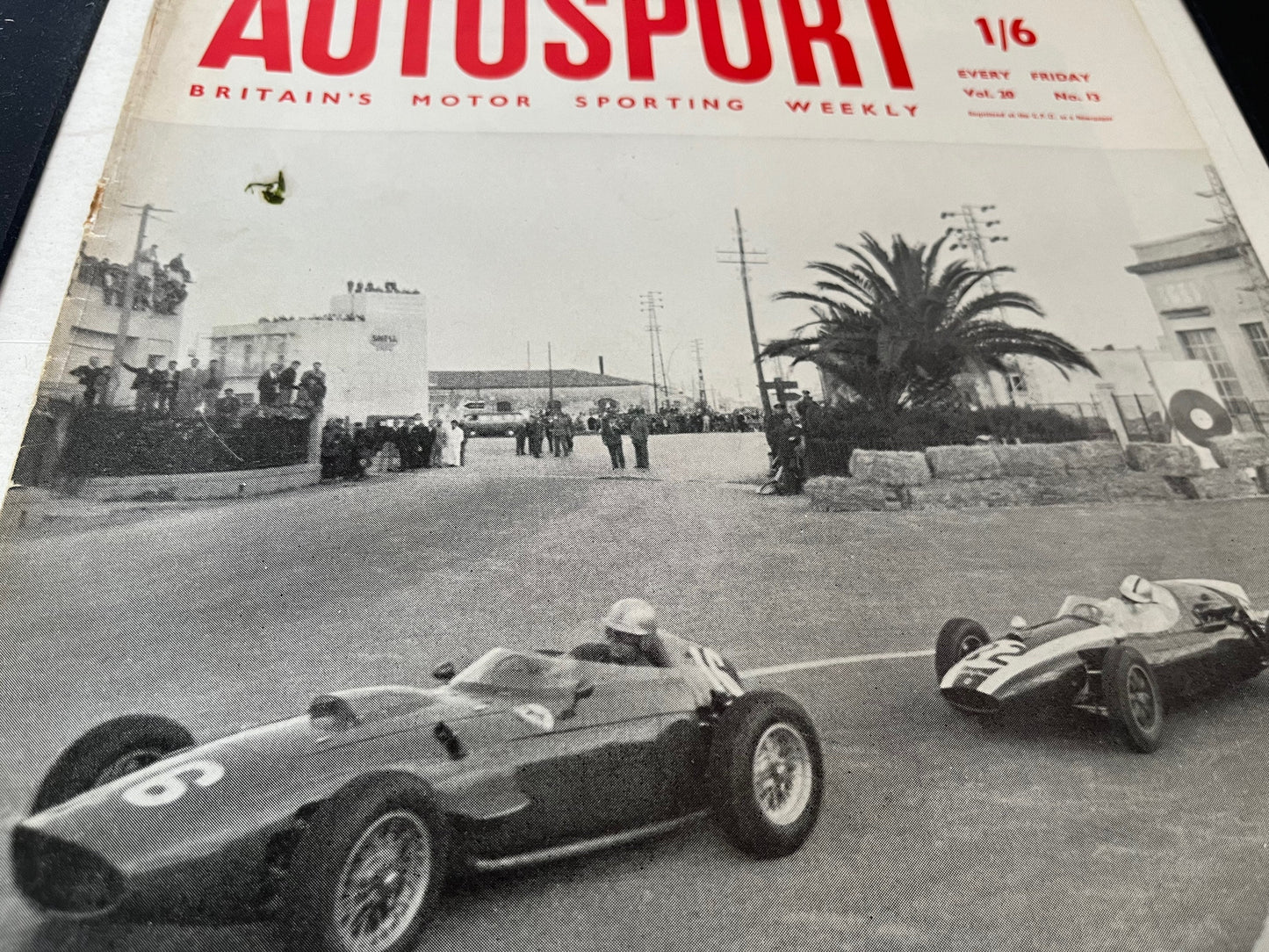 Vintage Racing Car Print -  Monte Carlo Autosport/Ferrari Original, 1960