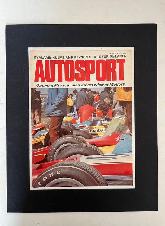 Vintage Ferrari (F1) Racing Car Print - Autosport Magazine, Original 1972