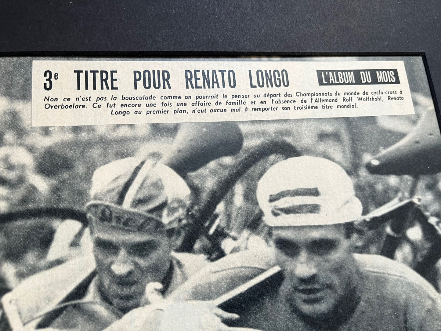 Vintage cycling Cyclocross print 1959