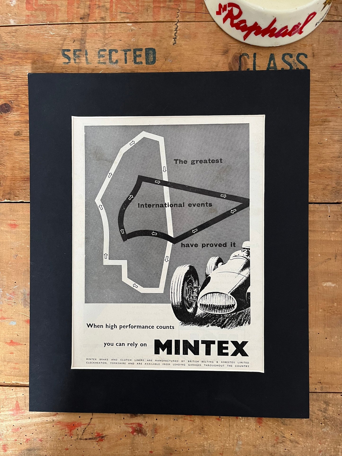 Vintage Mintex print 1955 - Grand Prix