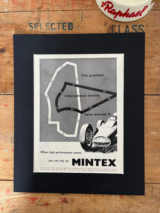 Vintage Mintex print 1955 - Grand Prix