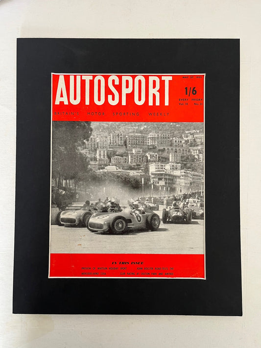 Vintage Autosport print 1955 Monte Carlo Grand Prix