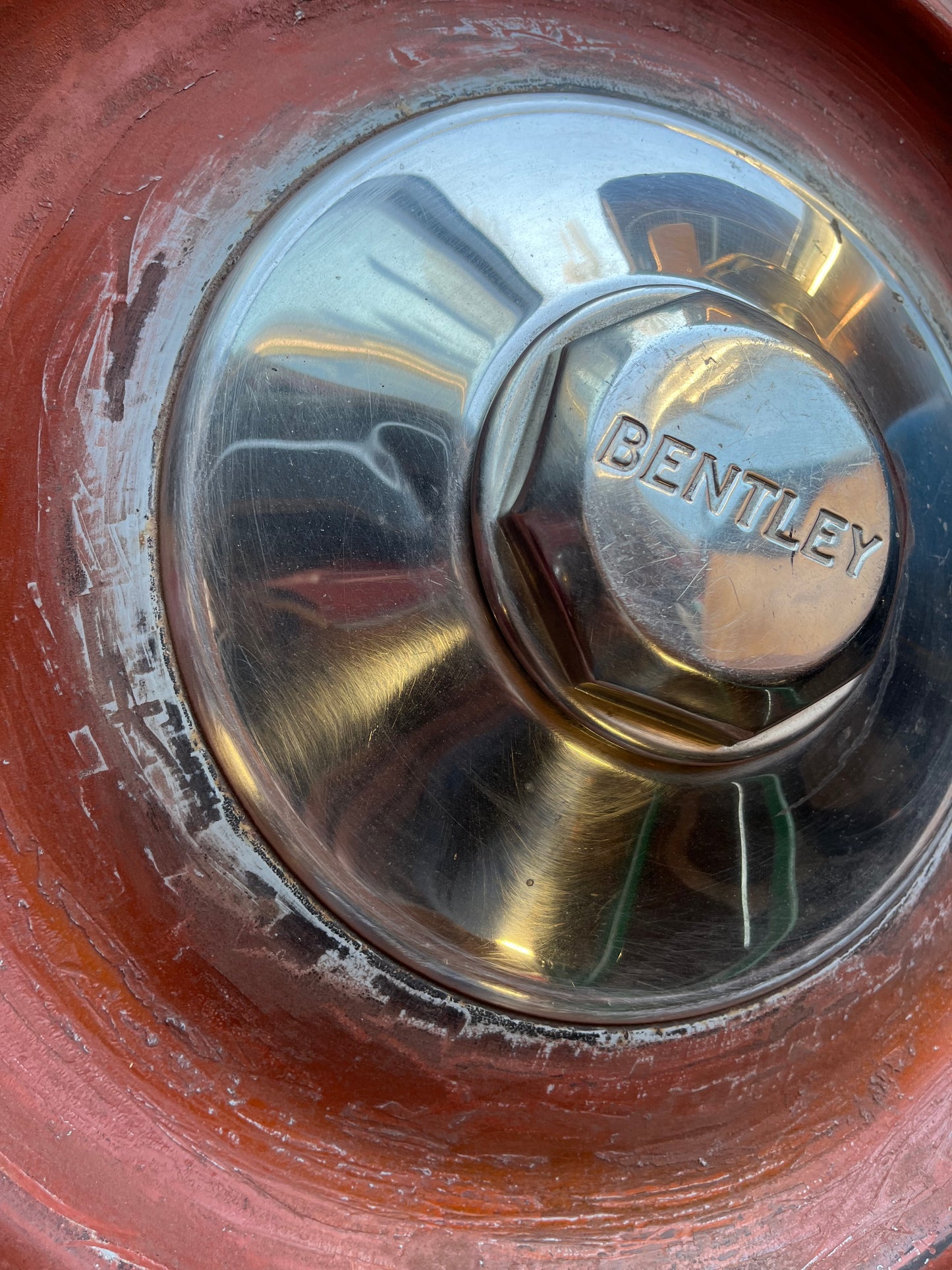 Vintage Bentley hubcap - Automotive wall art