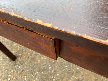 Iroko science lab table / desk from Smithdon school brutalist design c1954