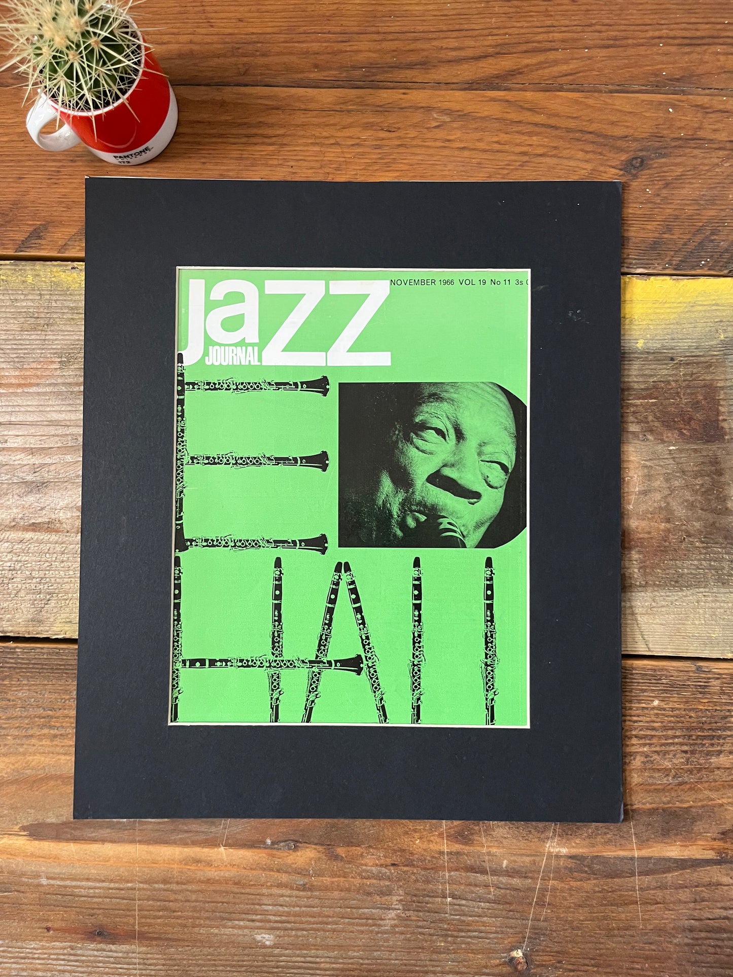 Vintage Jazz Journal Magazine cover Artwork - Coleman Hawkins November 1966