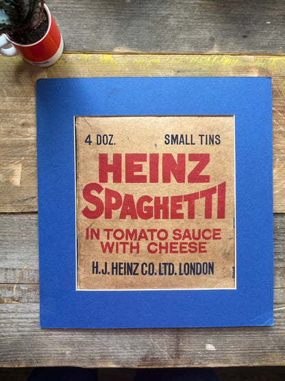 Heinz spaghetti original artwork 1948