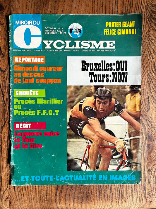 Vintage Tour de France cycling print Eddy Merckx 1973