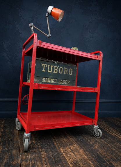 Vintage drinks trolley ex science lab