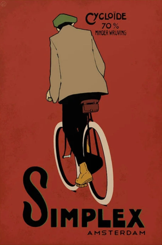 Vintage Simplex cycles poster c1907