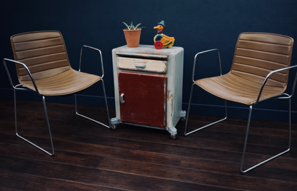 Vintage c1950s medical drawers / bedside cabinet