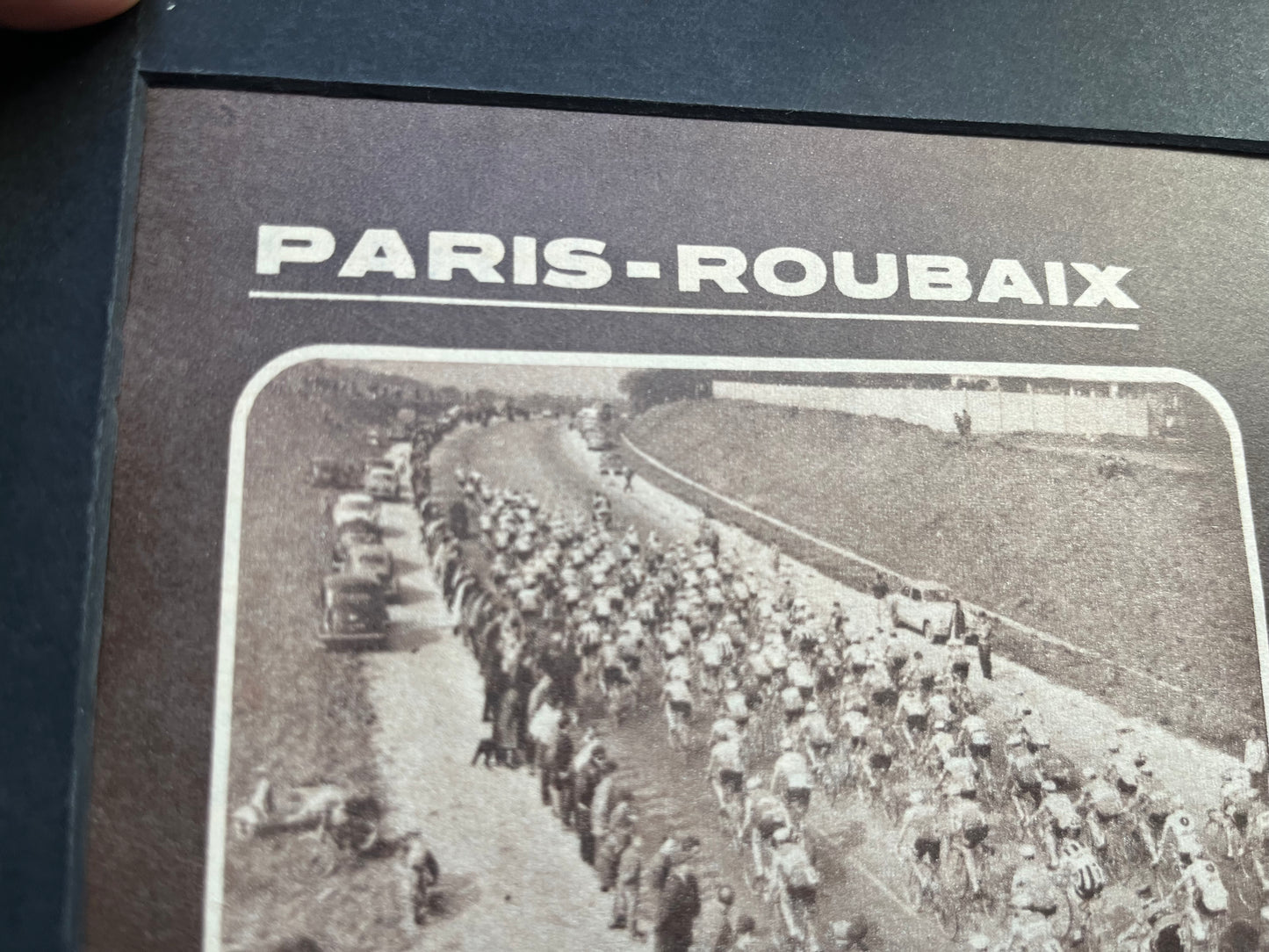 Vintage Cycling Print -Paris-Roubaix Race, Original 1959