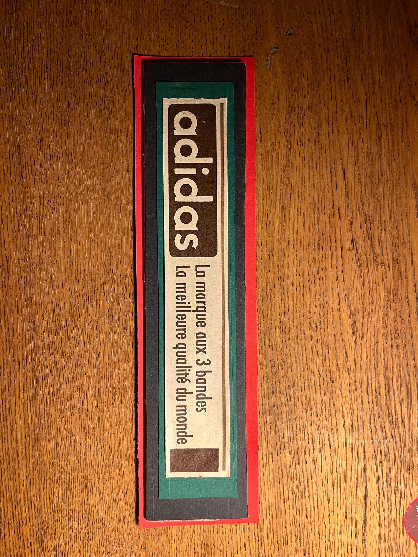 Vintage Adidas advertisement c1962 French