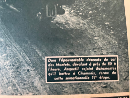 Tour de France Jacques Anquetil c1963 Alps