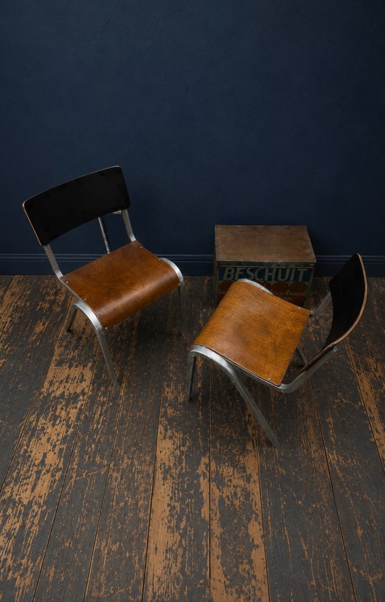 ESA Stacking Dining Chair by James Leonard for Esavian, 1950s