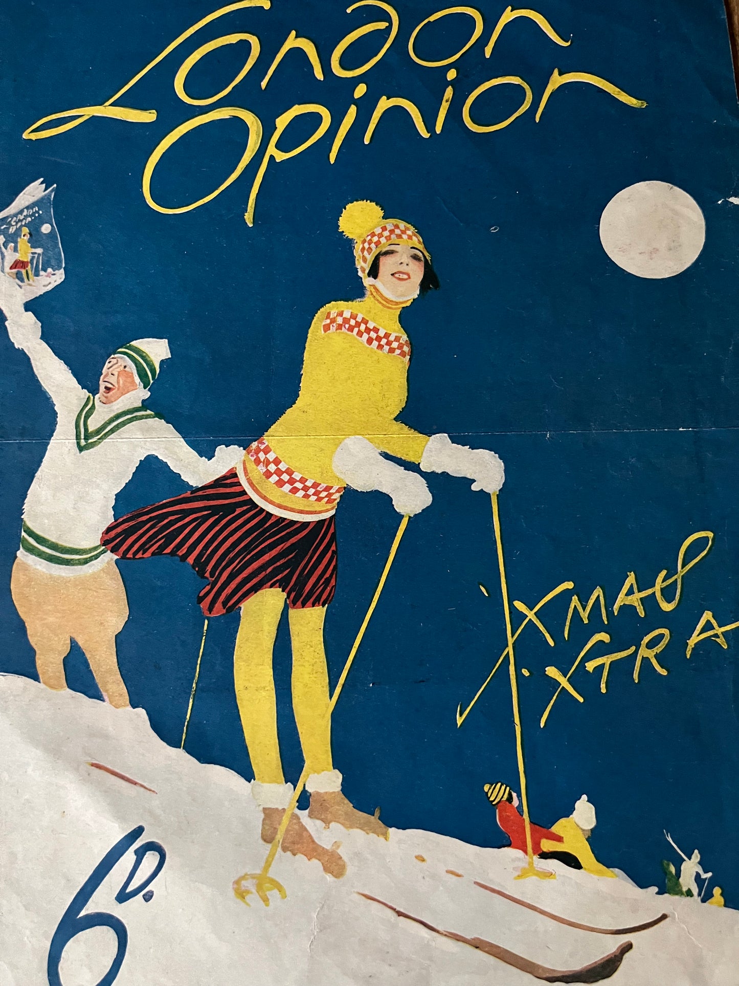 Vintage Magazine Cover -London opinion Christmas 1923