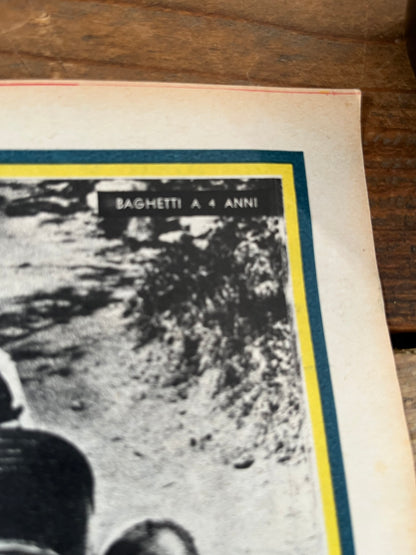 Vintage Italian motor racing original print 1950s Ferrari Giancarlo Baghetti