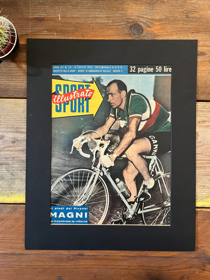 Vintage Cycling Print - Fiorenzo Magni 1953