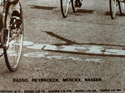 Vintage Tour de France cycling print Eddy Merckx Roger Pingeon 1969