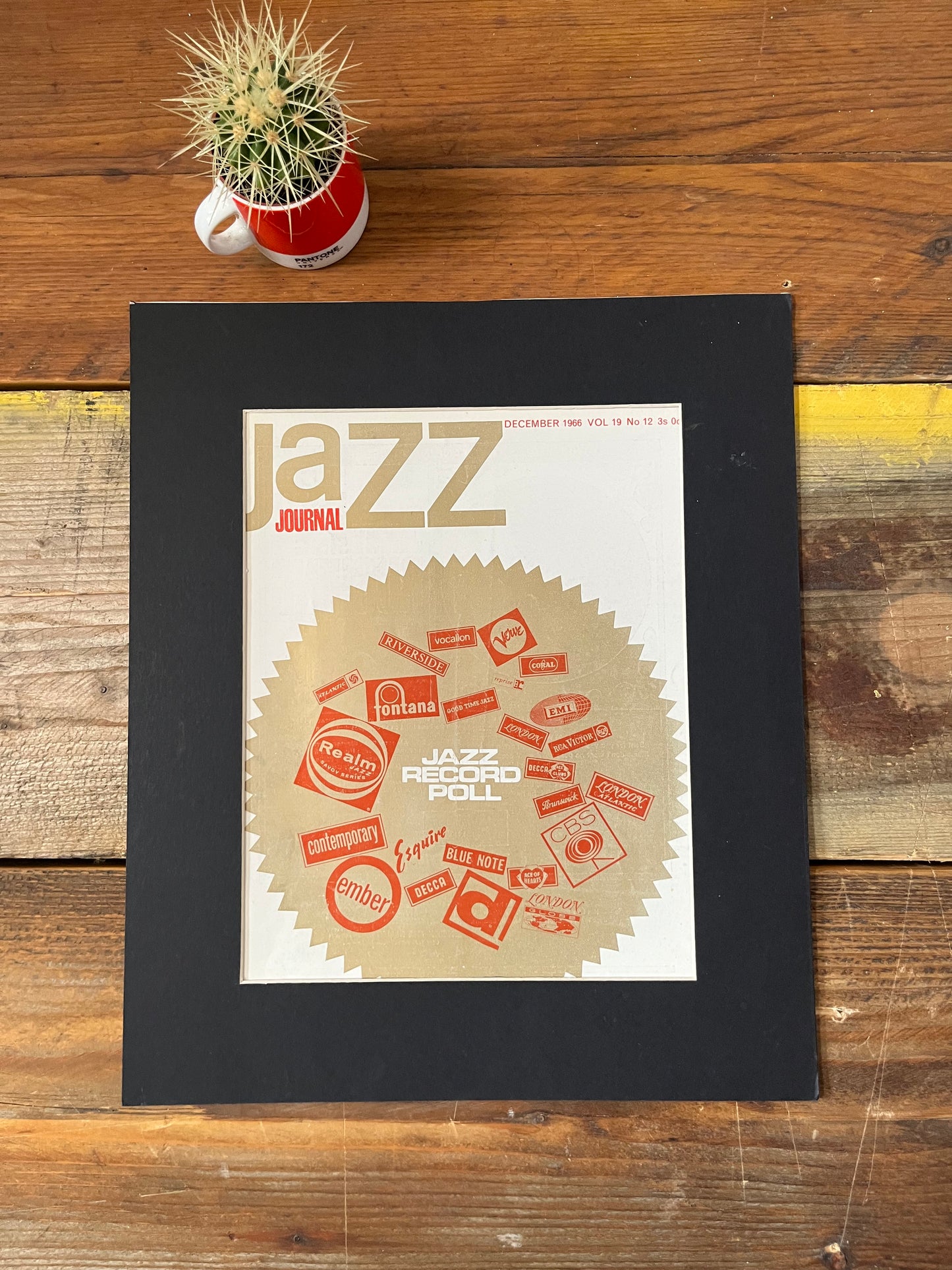 Vintage Jazz Journal Magazine cover Artwork - 1966