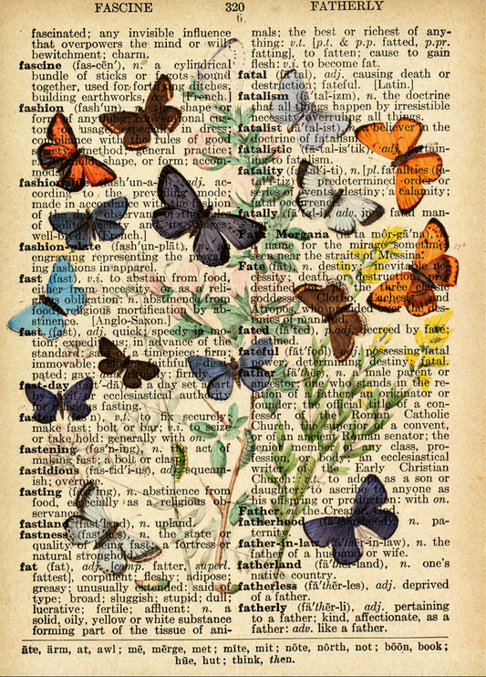 Vintage Butterflies poster