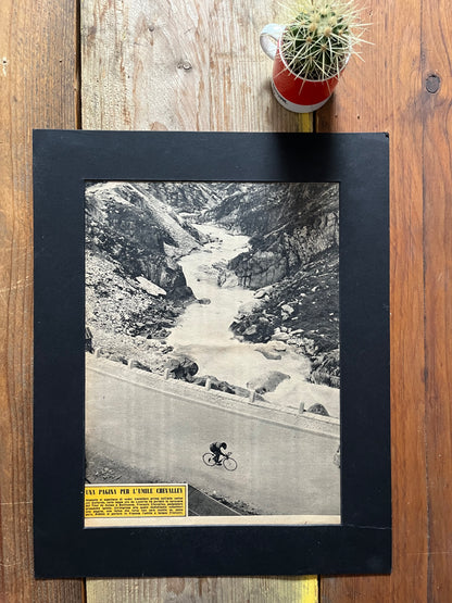 Vintage Tour de France Cycling Print - Original, 1953 Francois Chevalley