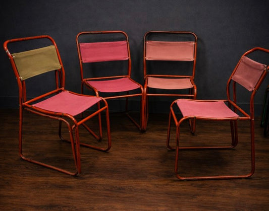 Cox vintage stacking chair - Red