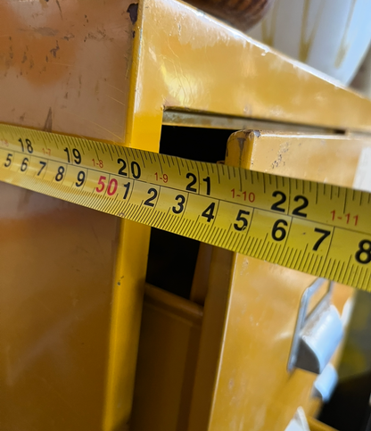 Vintage Yellow Metal filing cabinet