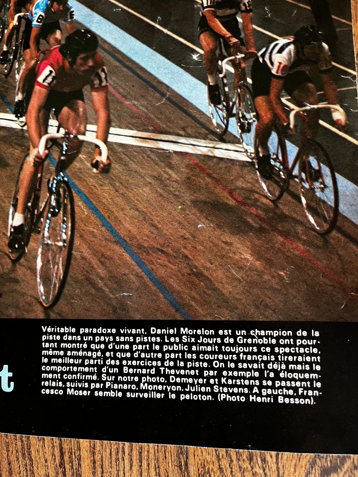 Vintage Pista / track cycling print  c1973