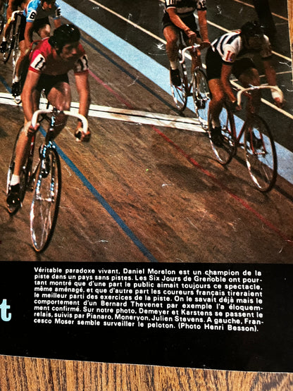 Vintage Pista / track cycling print  c1973