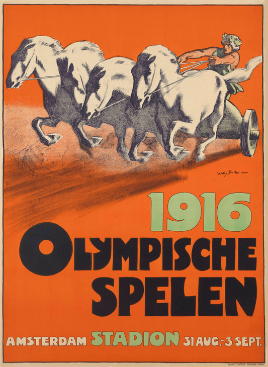 1916 Amsterdam Olympic games poster